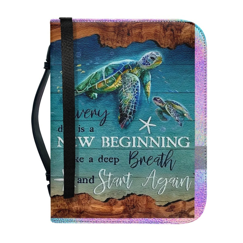 Coastal Reverie Sea Turtle Bible Cover