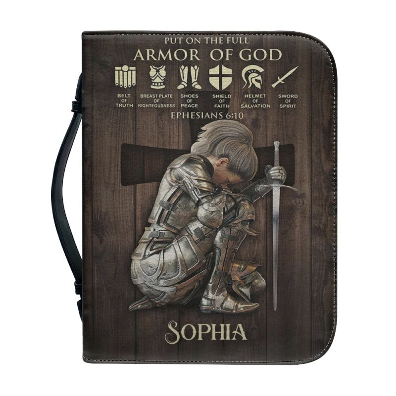 Personalized Armor of God Warrior Bible Cover