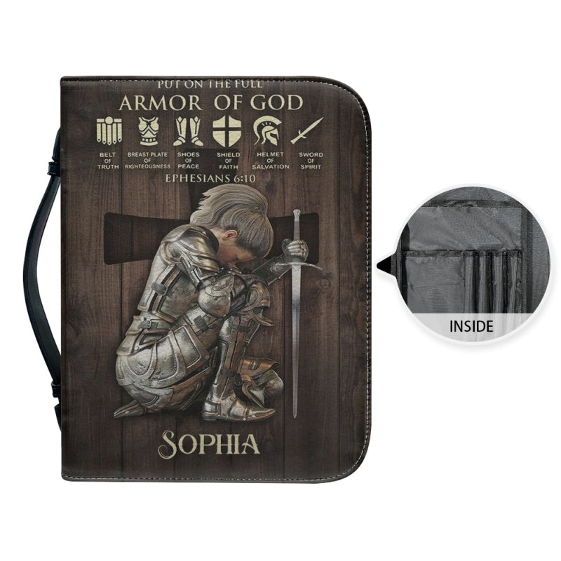 Personalized Armor of God Warrior Bible Cover