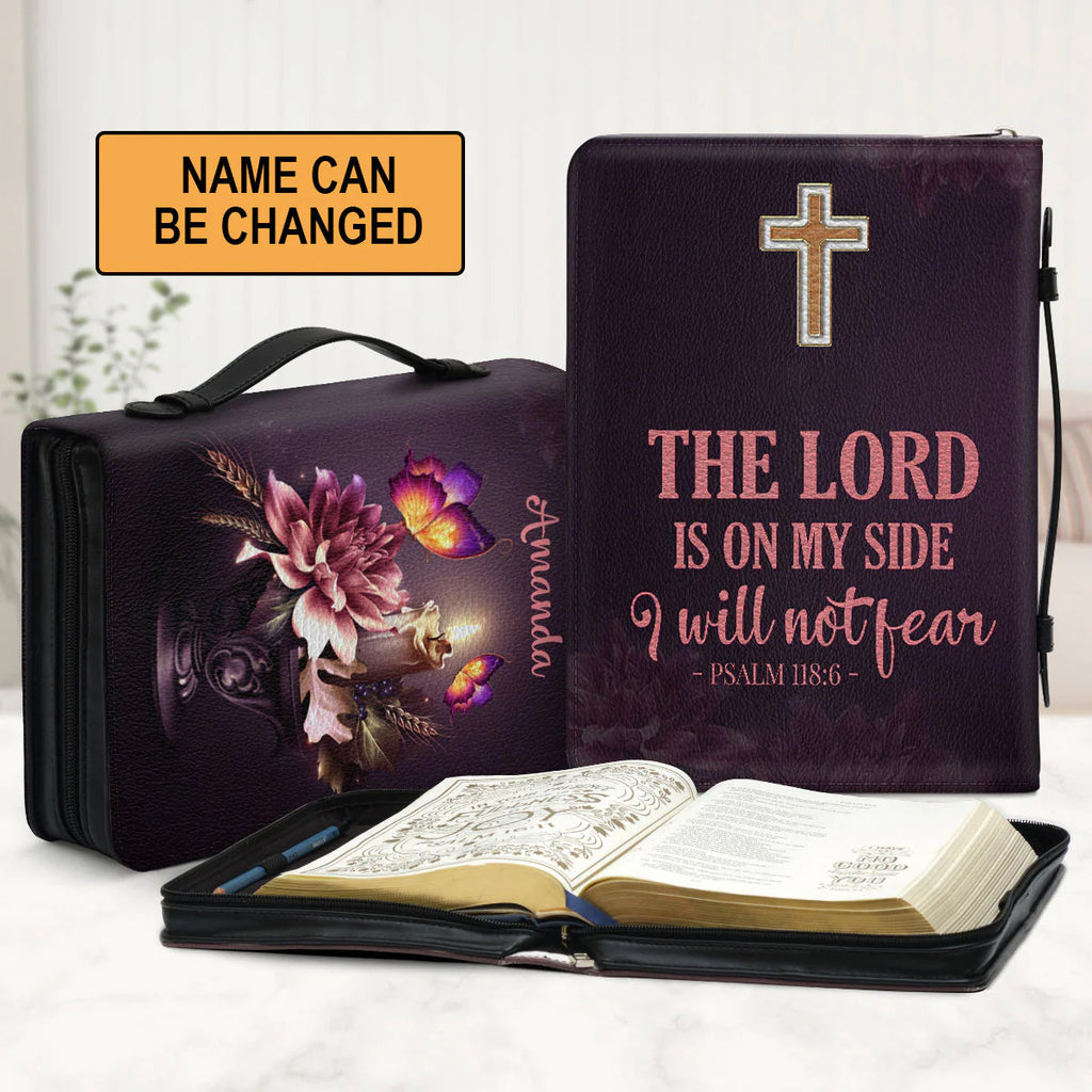 Personalized Psalm 118:6 Butterfly Bible Cover