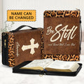 Personalized Be Still & Know Bible Cover