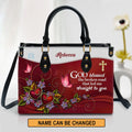 God Blessed The Broken Road Leather Tote Bag