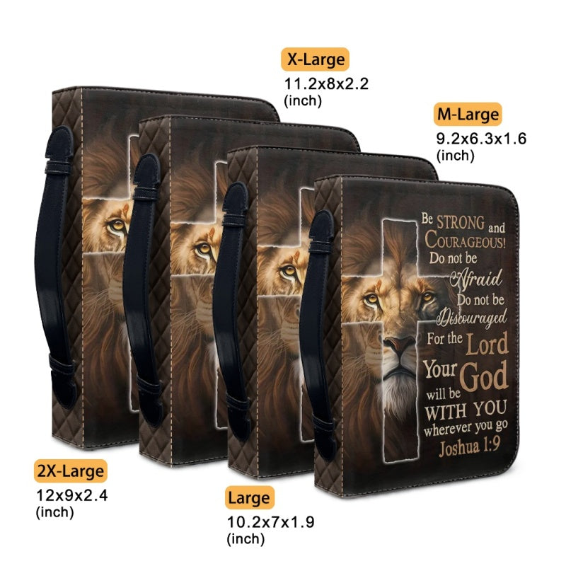 Personalized Be Strong and Courageous Bible Cover