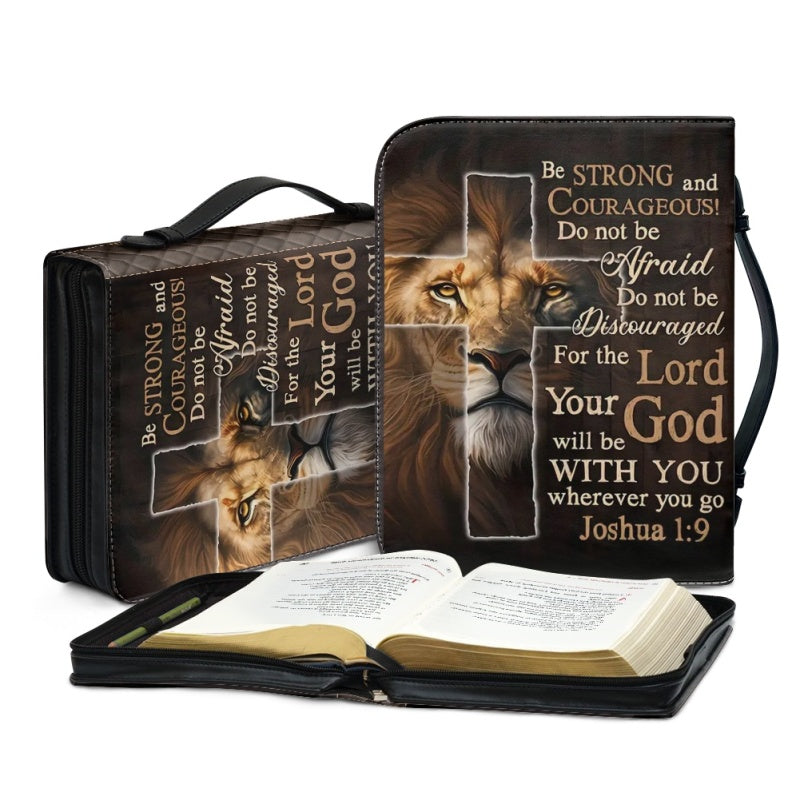 Personalized Be Strong and Courageous Bible Cover