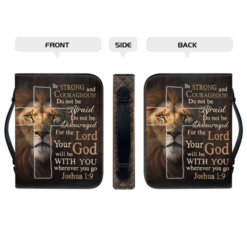 Personalized Be Strong and Courageous Bible Cover
