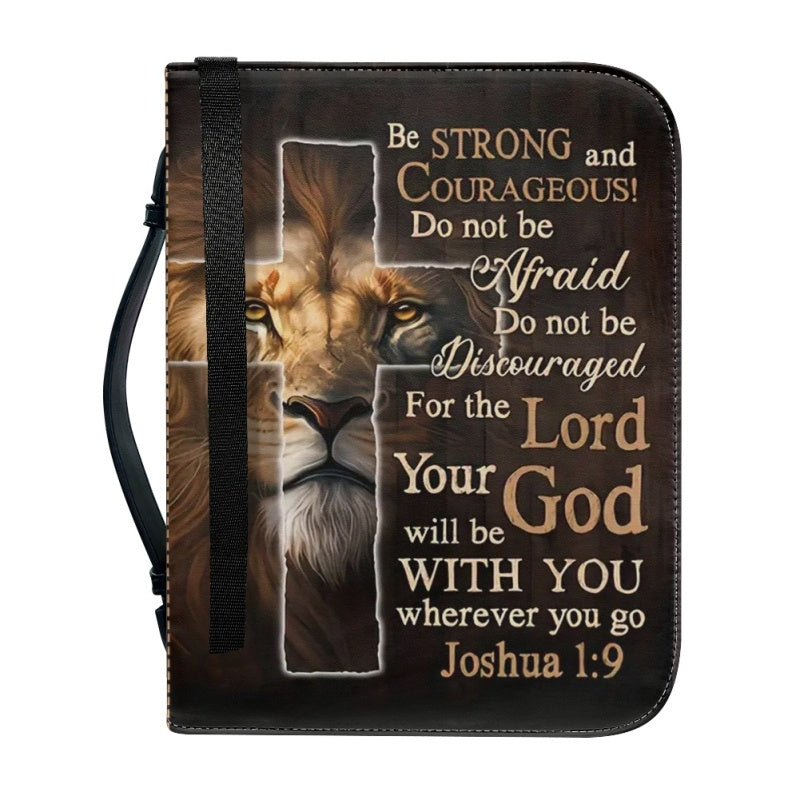 Personalized Be Strong and Courageous Bible Cover