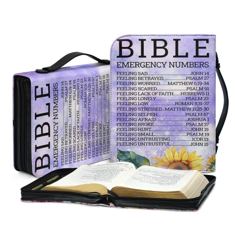 Bible Emergency Numbers Personalized Bible Cover