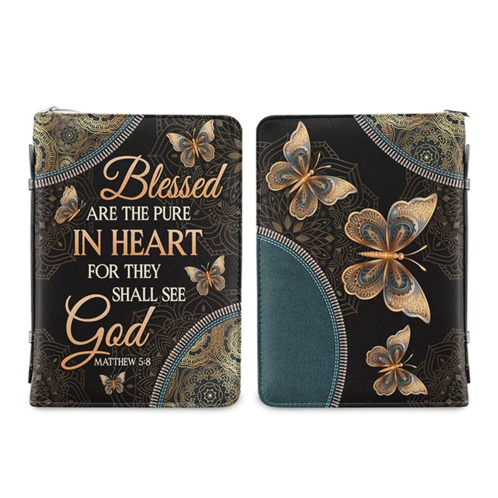 Matthew 5:8 Butterfly Mandala Bible Cover