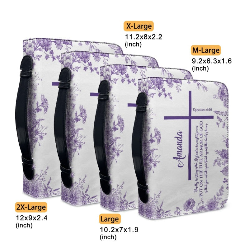 Strength in Christ Personalized Bible Cover