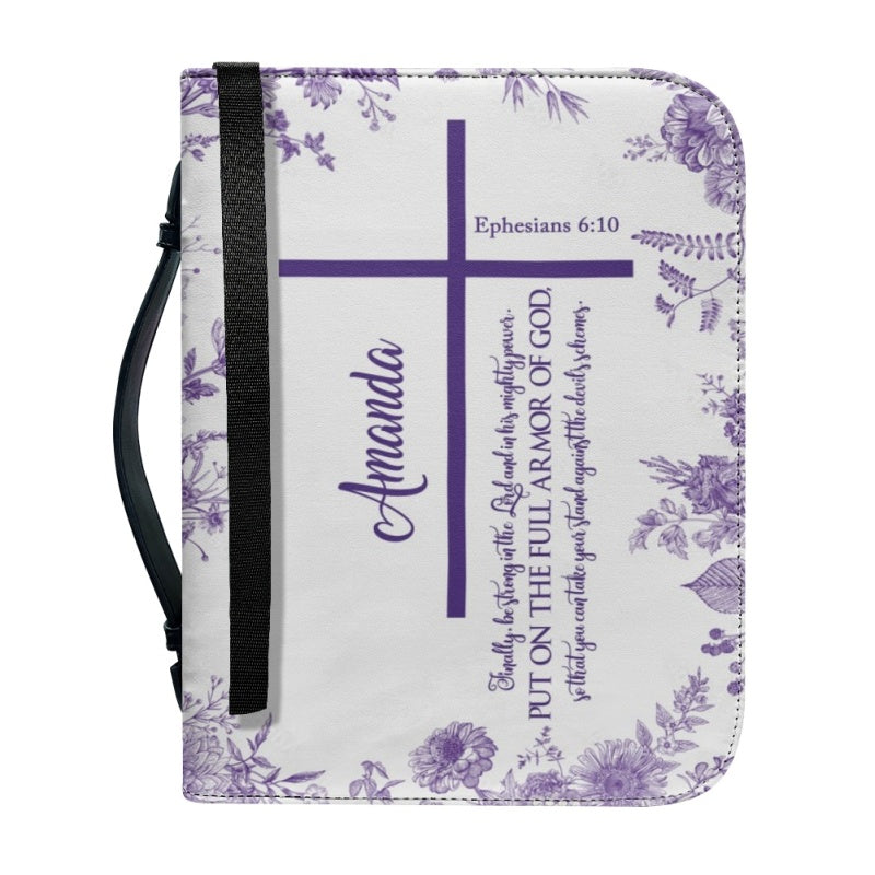 Strength in Christ Personalized Bible Cover