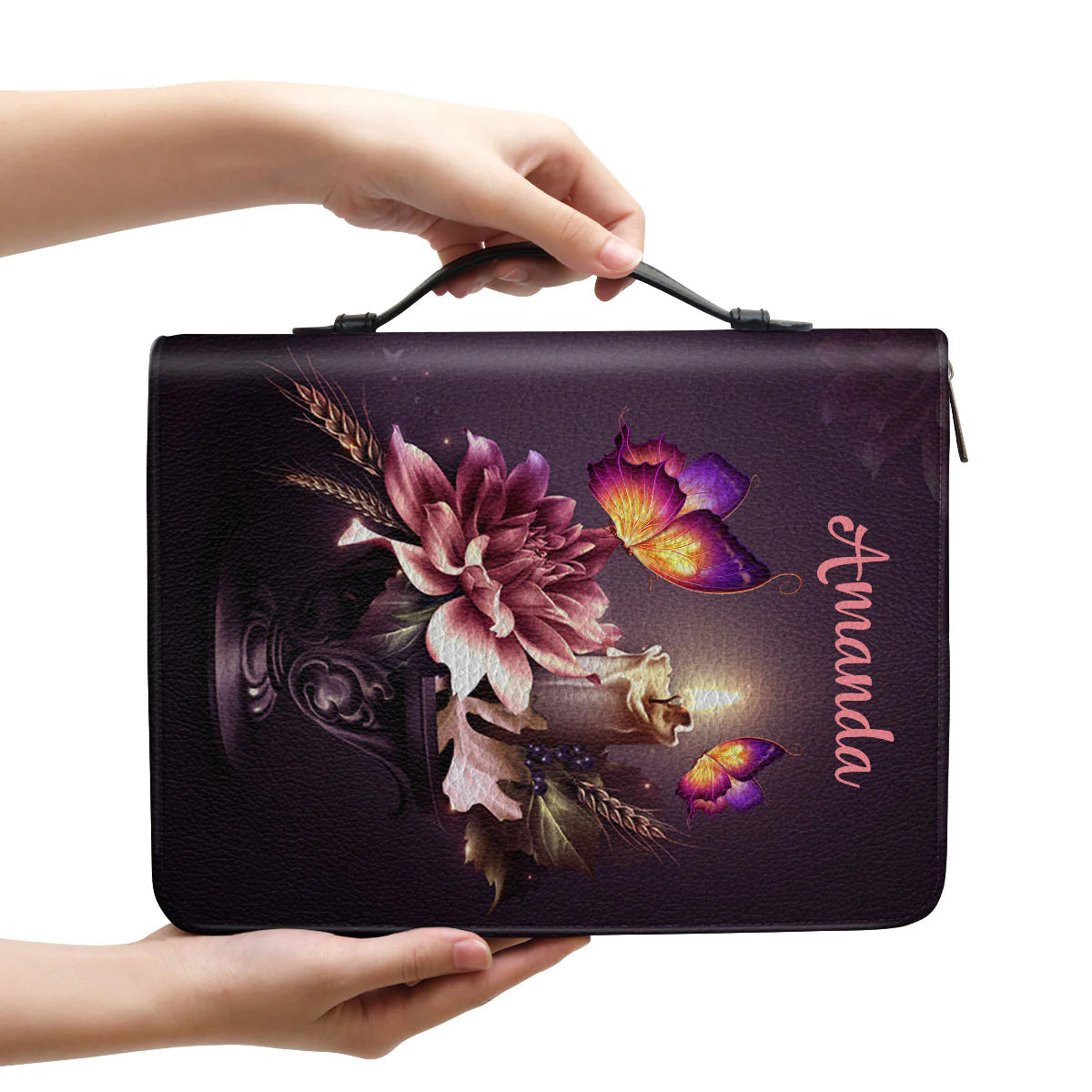 Personalized Psalm 118:6 Butterfly Bible Cover