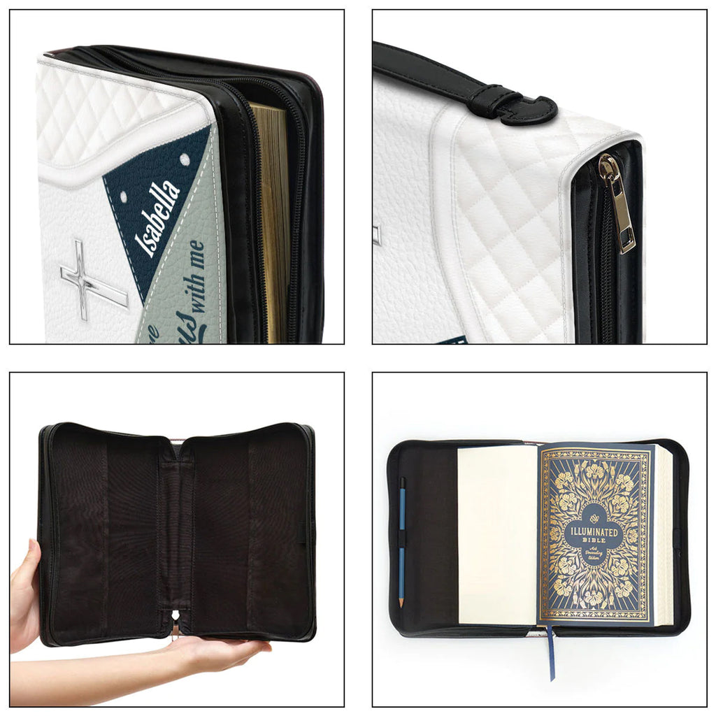 Personalized Everywhere I Go Bible Cover for Women