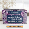 A Child Of God Personalized Leather Cosmetic Bag