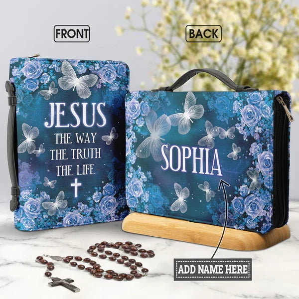 Jesus The Way The Truth Personalized Bible Cover