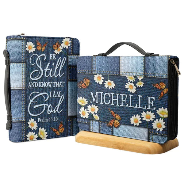 Personalized Be Still & Know Bible Cover
