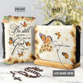 Personalized Butterfly Psalm 46:10 Bible Cover