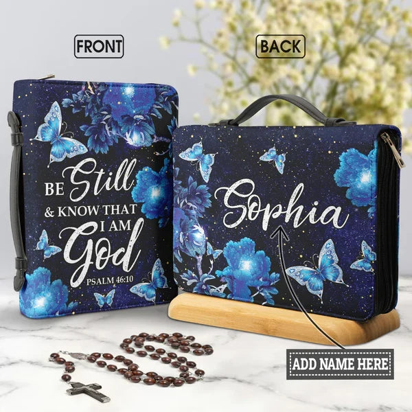 Be Still Psalm 46:10 Personalized Bible Cover