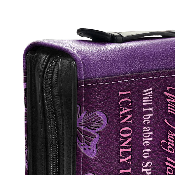 Personalized Purple Butterfly Bible Cover