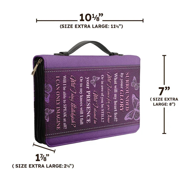 Personalized Purple Butterfly Bible Cover