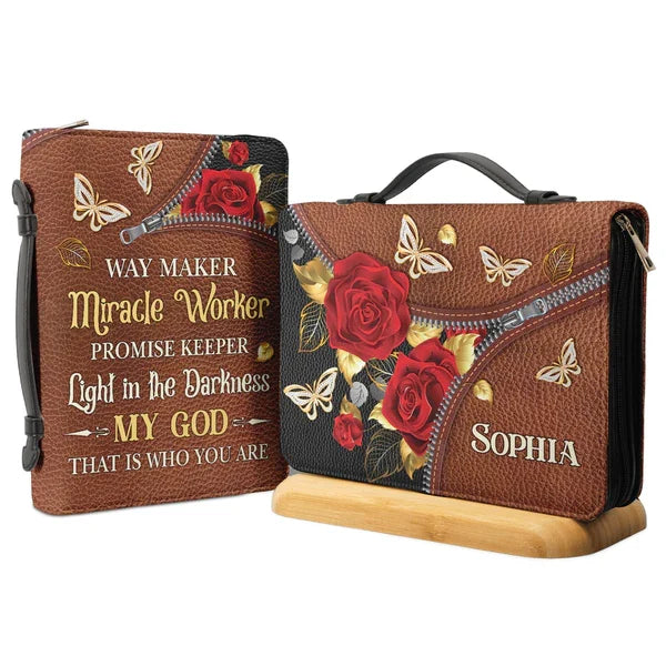 Way Maker Butterfly Personalized Bible Cover