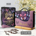 Personalized Joshua 1:9 Butterfly Bible Cover