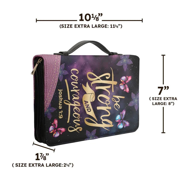 Personalized Joshua 1:9 Butterfly Bible Cover