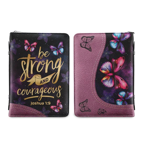 Personalized Joshua 1:9 Butterfly Bible Cover
