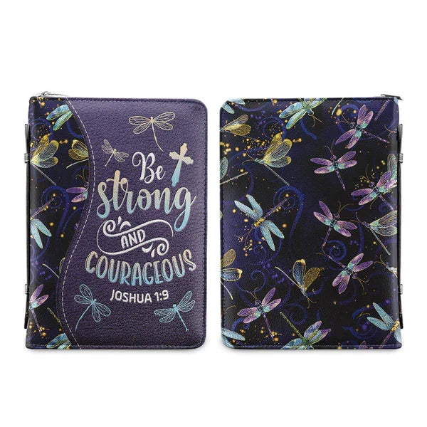 Personalized Dragonfly Bible Cover - Joshua 1:9