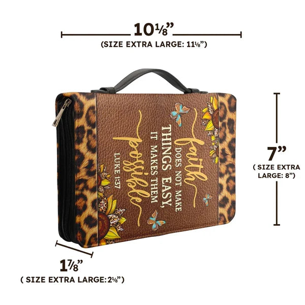 Personalized Sunflower Faith Bible Cover