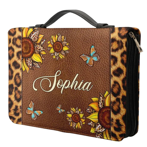 Personalized Sunflower Faith Bible Cover