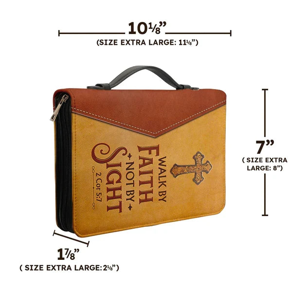Walk By Faith Personalized Bible Cover