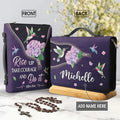 Personalized Ezra 10:4 Hummingbird Bible Cover