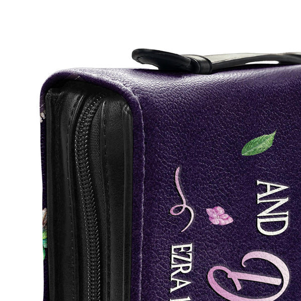 Personalized Ezra 10:4 Hummingbird Bible Cover