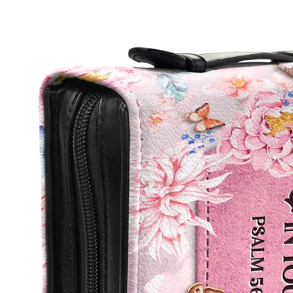 Personalized Butterfly Psalm 56:3 Bible Cover