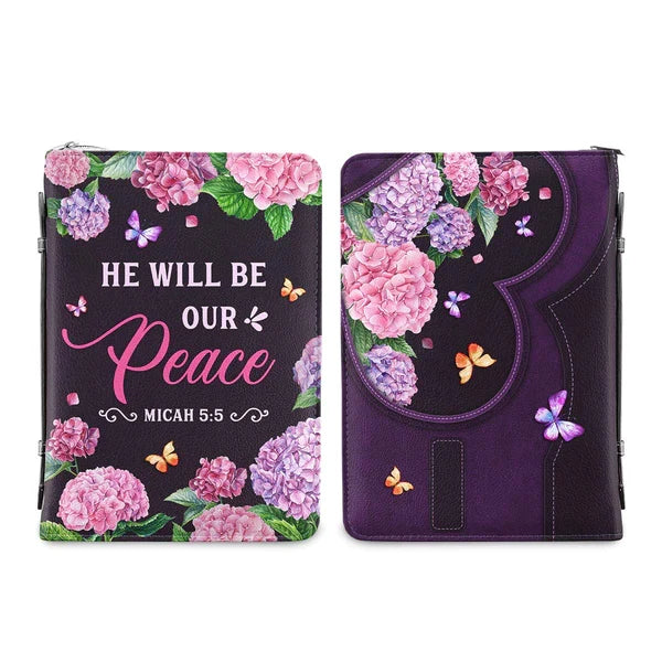 Personalized Micah 5:5 Peace Bible Cover