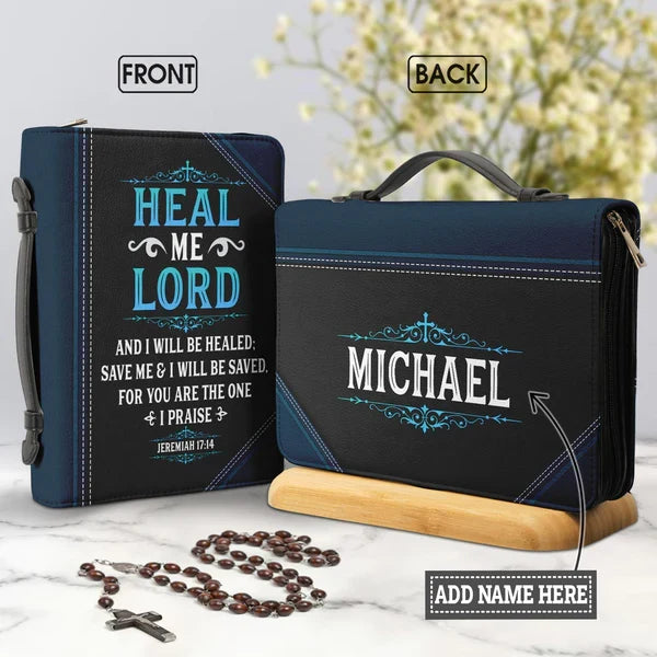 Personalized Heal Me Lord Bible Cover
