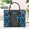 Our Father Personalized Christian Leather Tote Bag