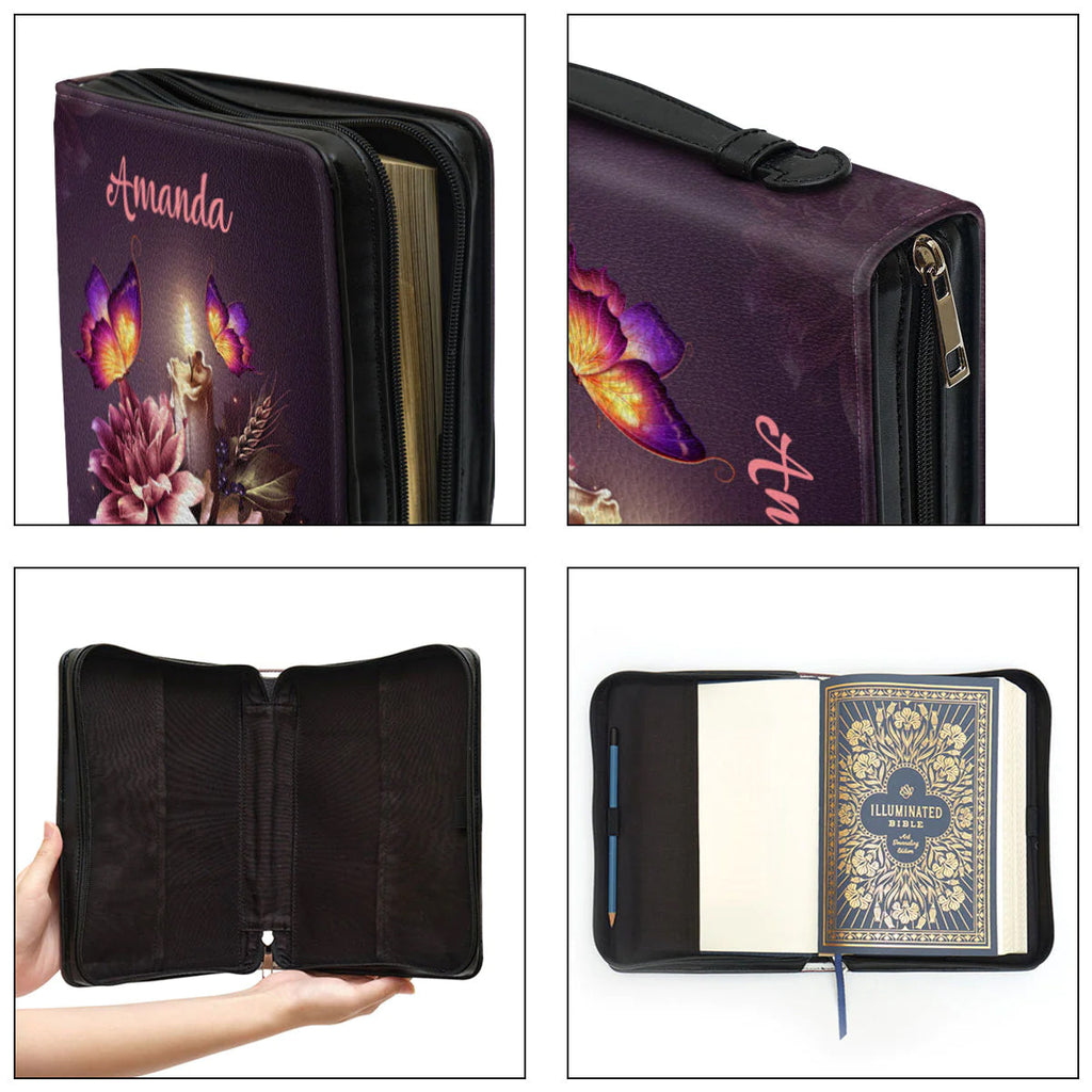 Personalized Psalm 118:6 Butterfly Bible Cover
