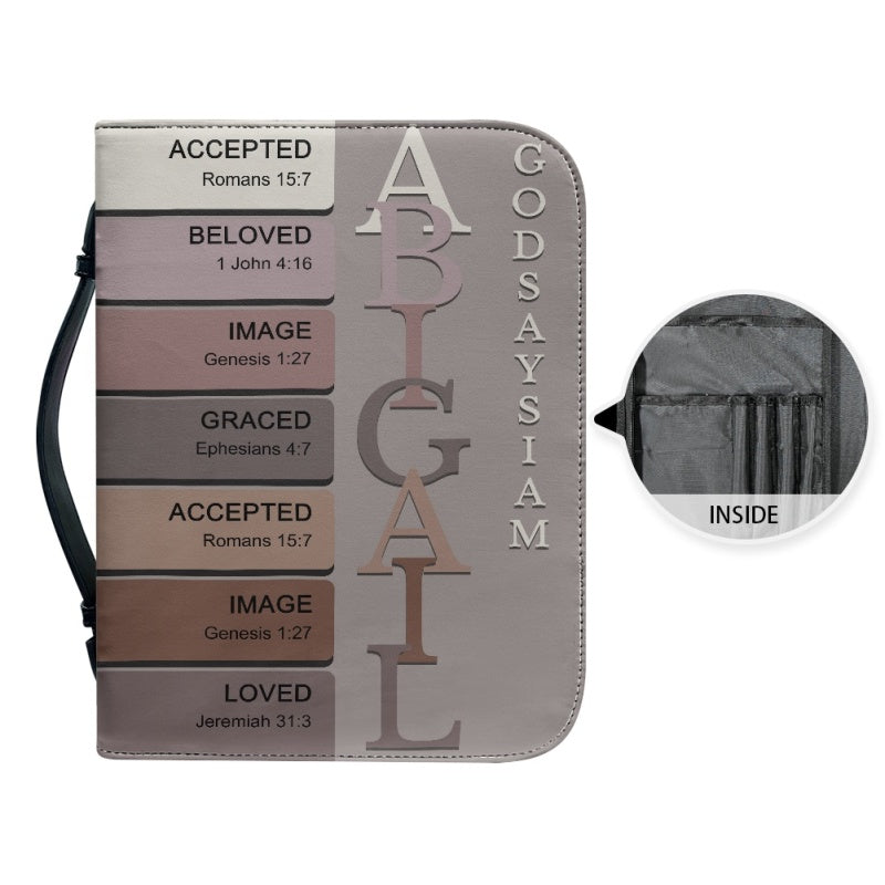 Personalized Name Meaning Bible Cover