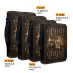 Personalized Lion Faith Affirmations Bible Cover