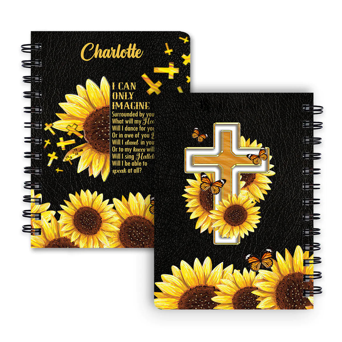 Personalized "I Can Only Imagine" Christian Spiral Journal