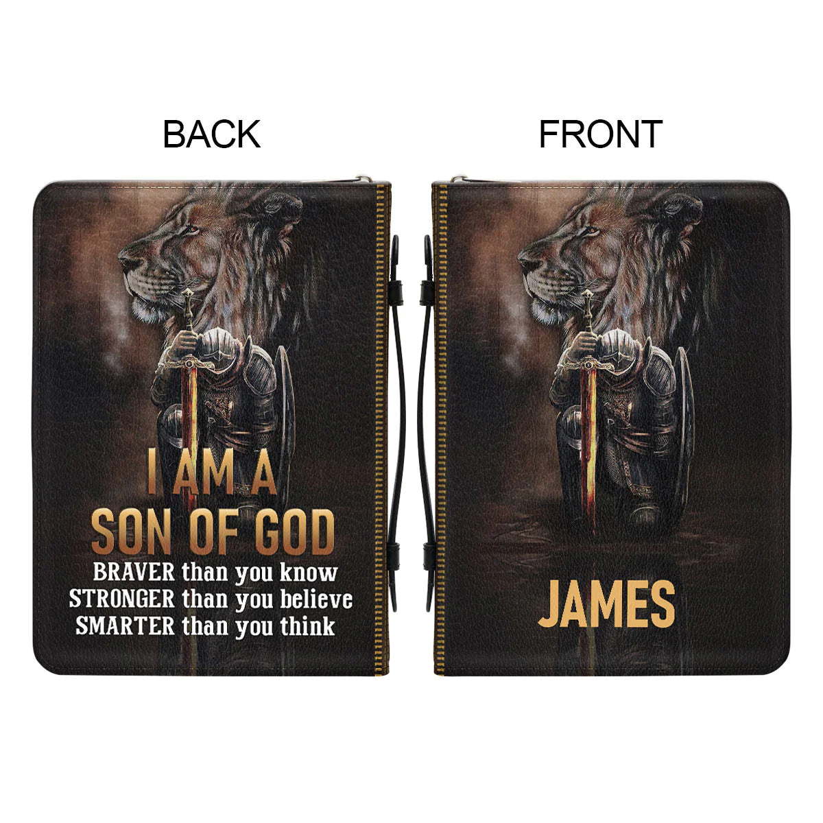 Personalized Son of God Lion Bible Cover