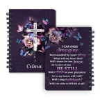 Personalized "I Can Imagine" Christian Spiral Journal