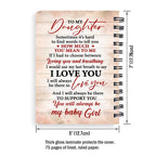 Personalized "To My Daughter" Faith Spiral Journal