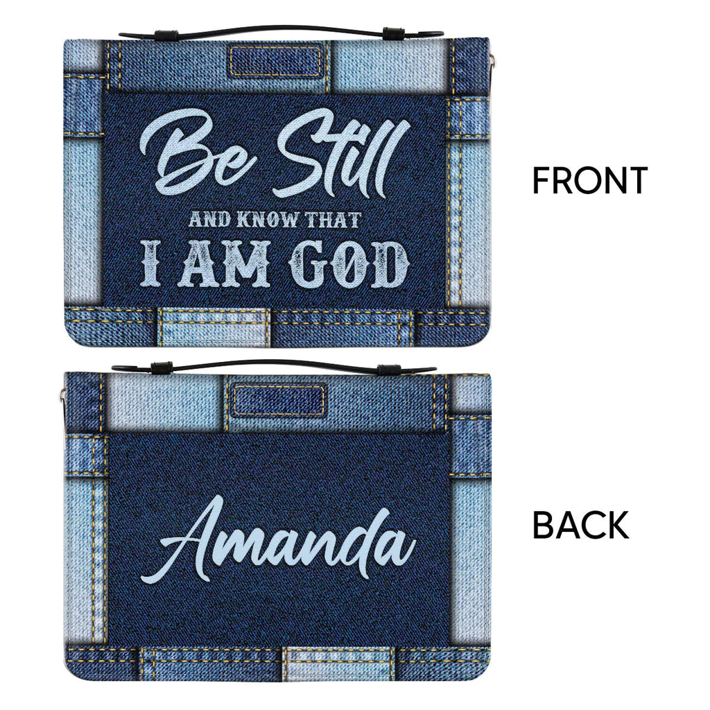 Personalized Be Still & Know Bible Cover