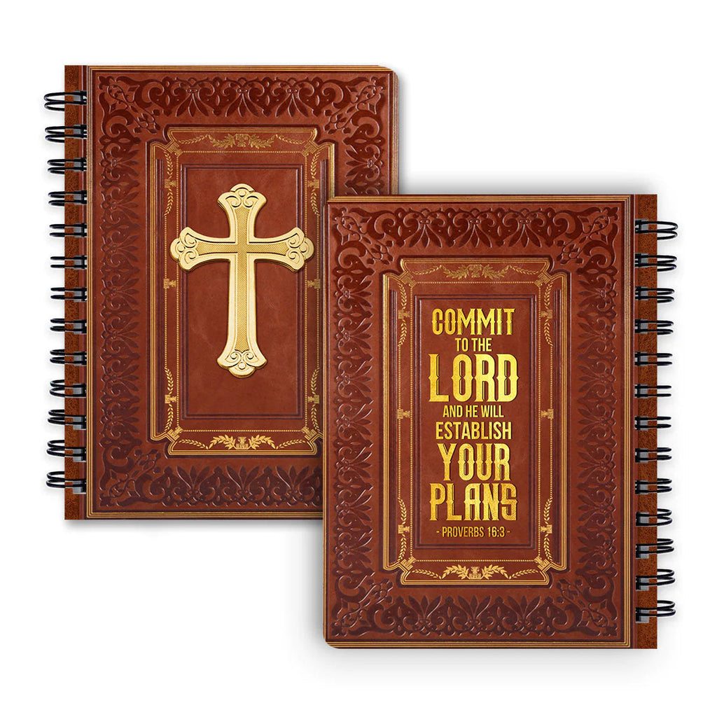 Personalized "Commit To The Lord" Spiral Prayer Journal