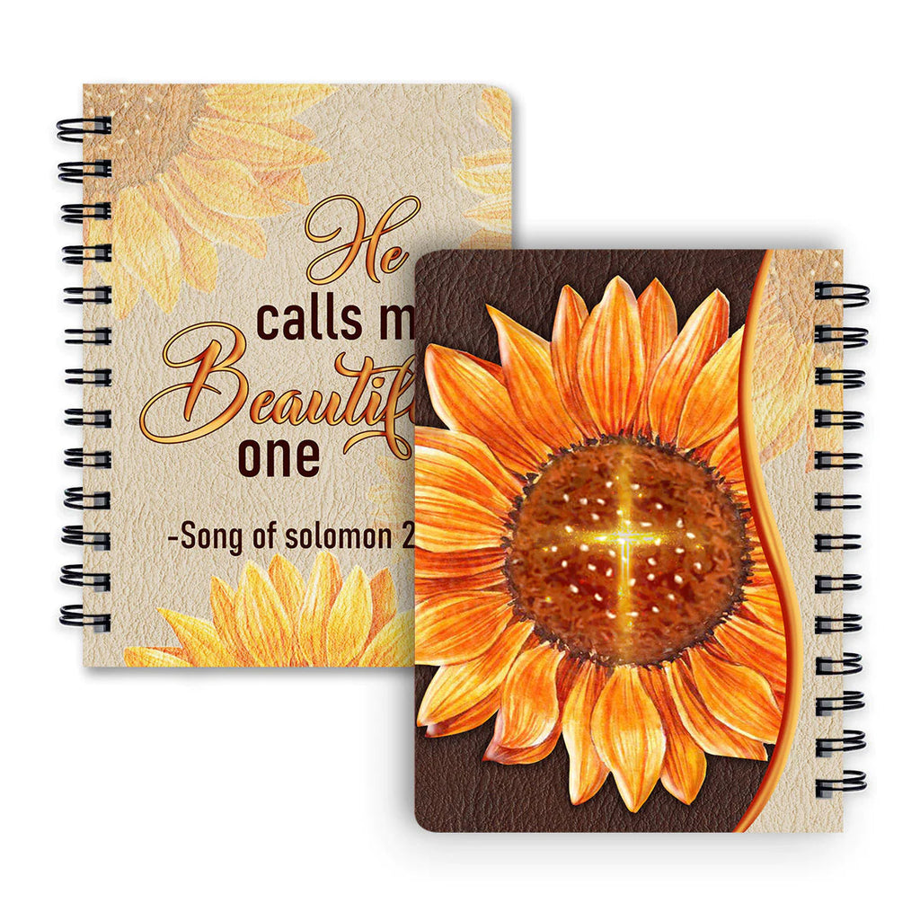 Personalized "Song Of Solomon 2:10" Scripture Spiral Journal
