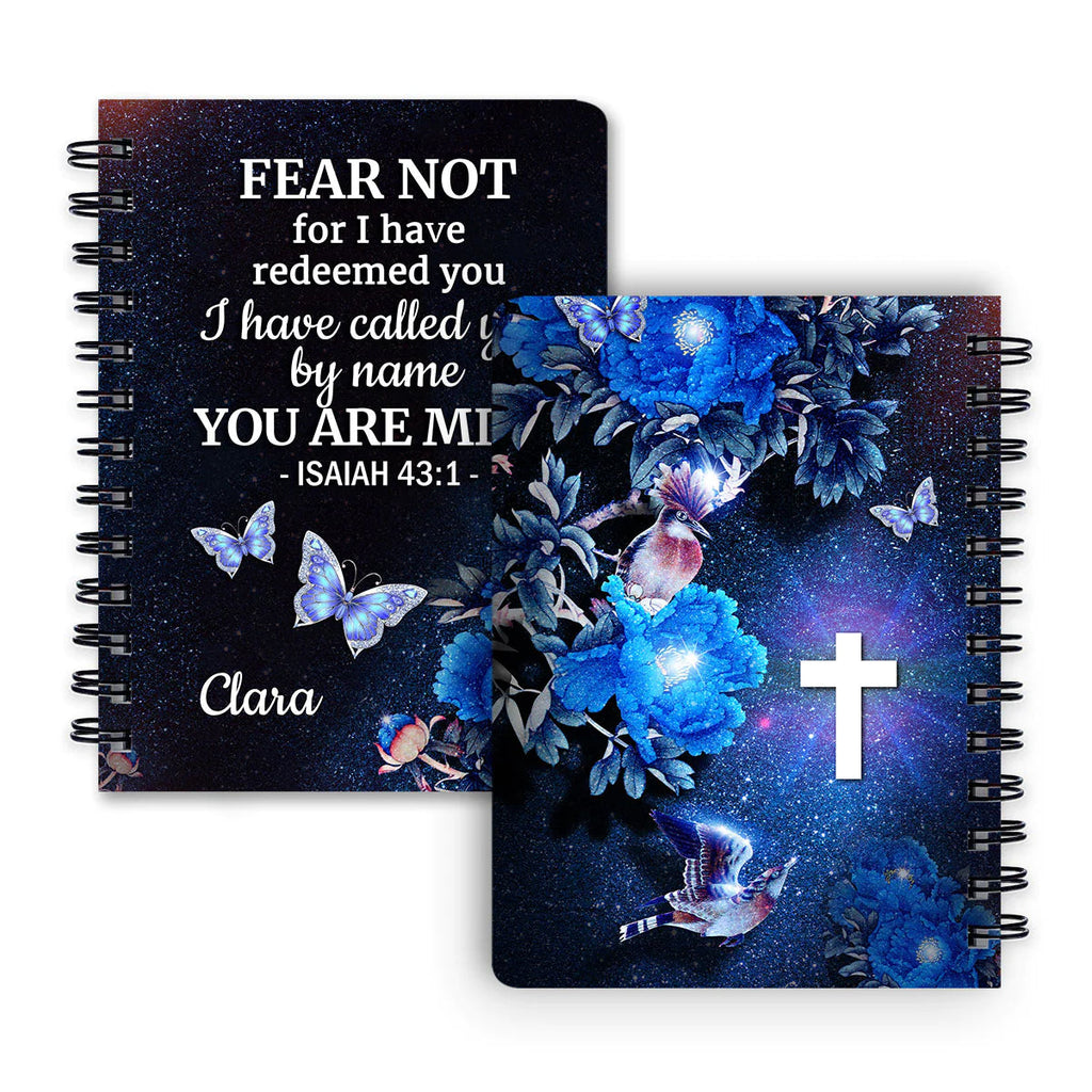 Personalized "You Are Mine" Christian Spiral Journal