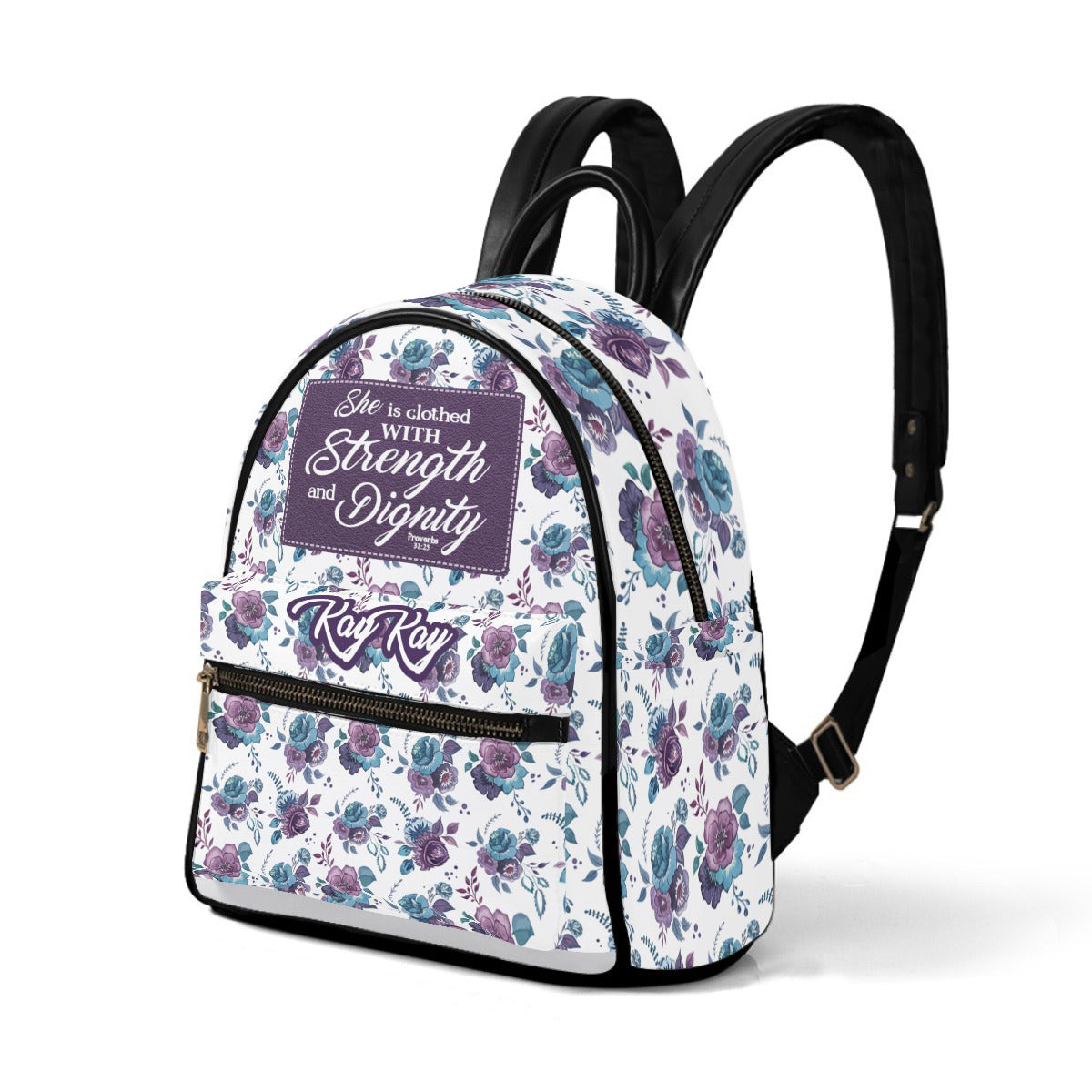 Personalized Strength & Dignity Leather Tote
