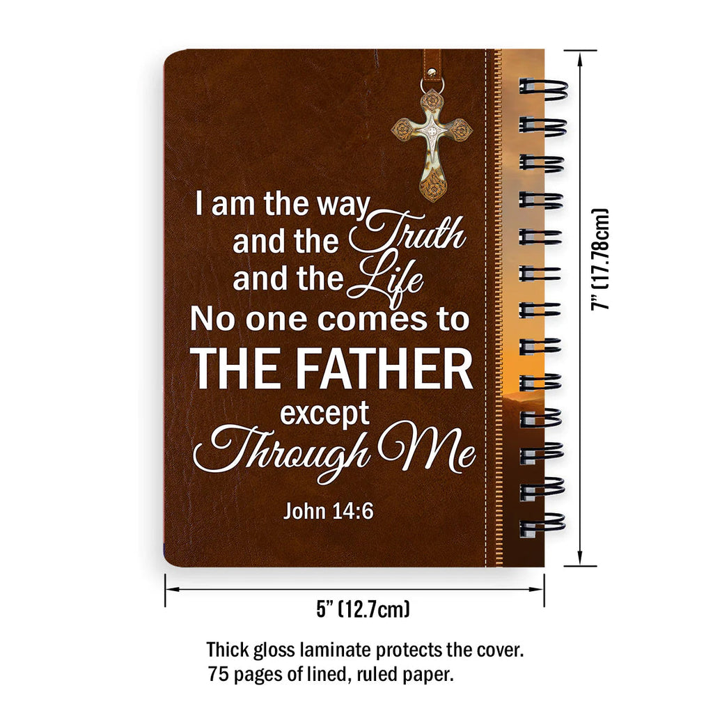 Personalized "No One Comes To The Father" Spiral Journal